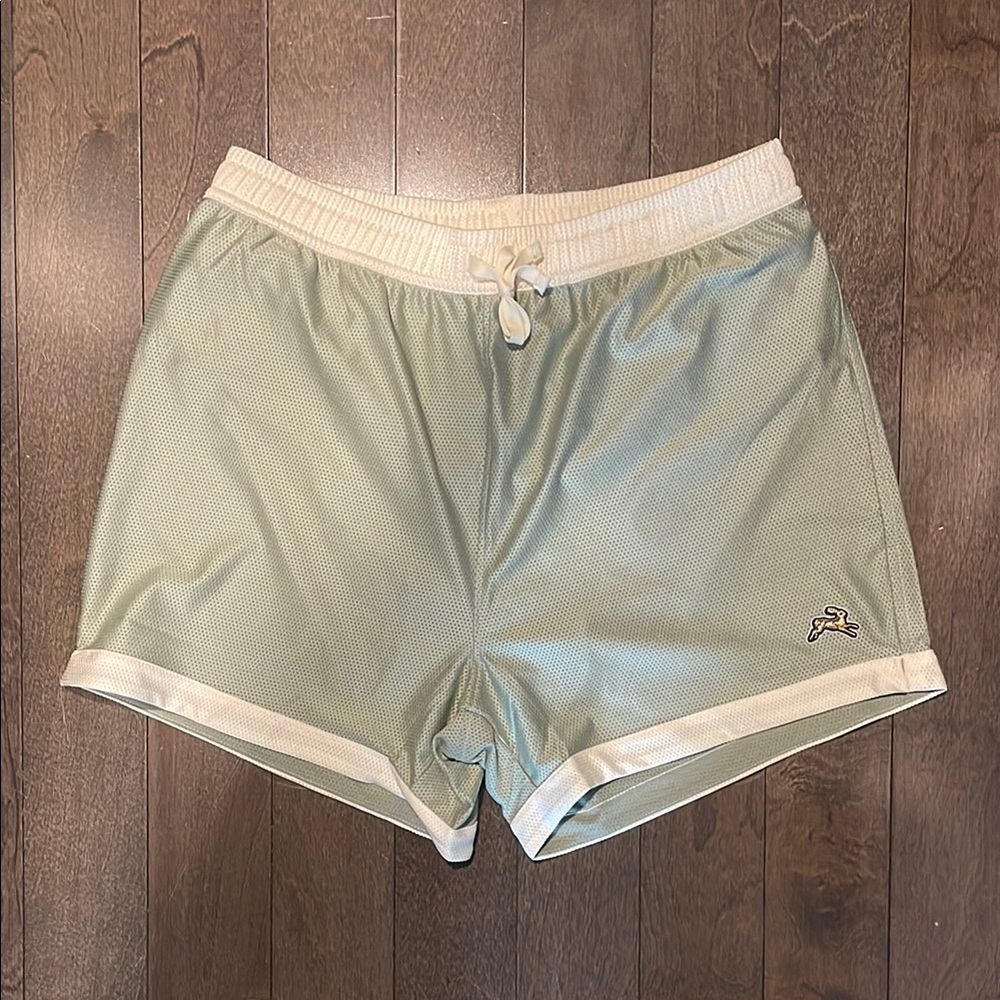 Tracksmith Light Green Athletic Shorts